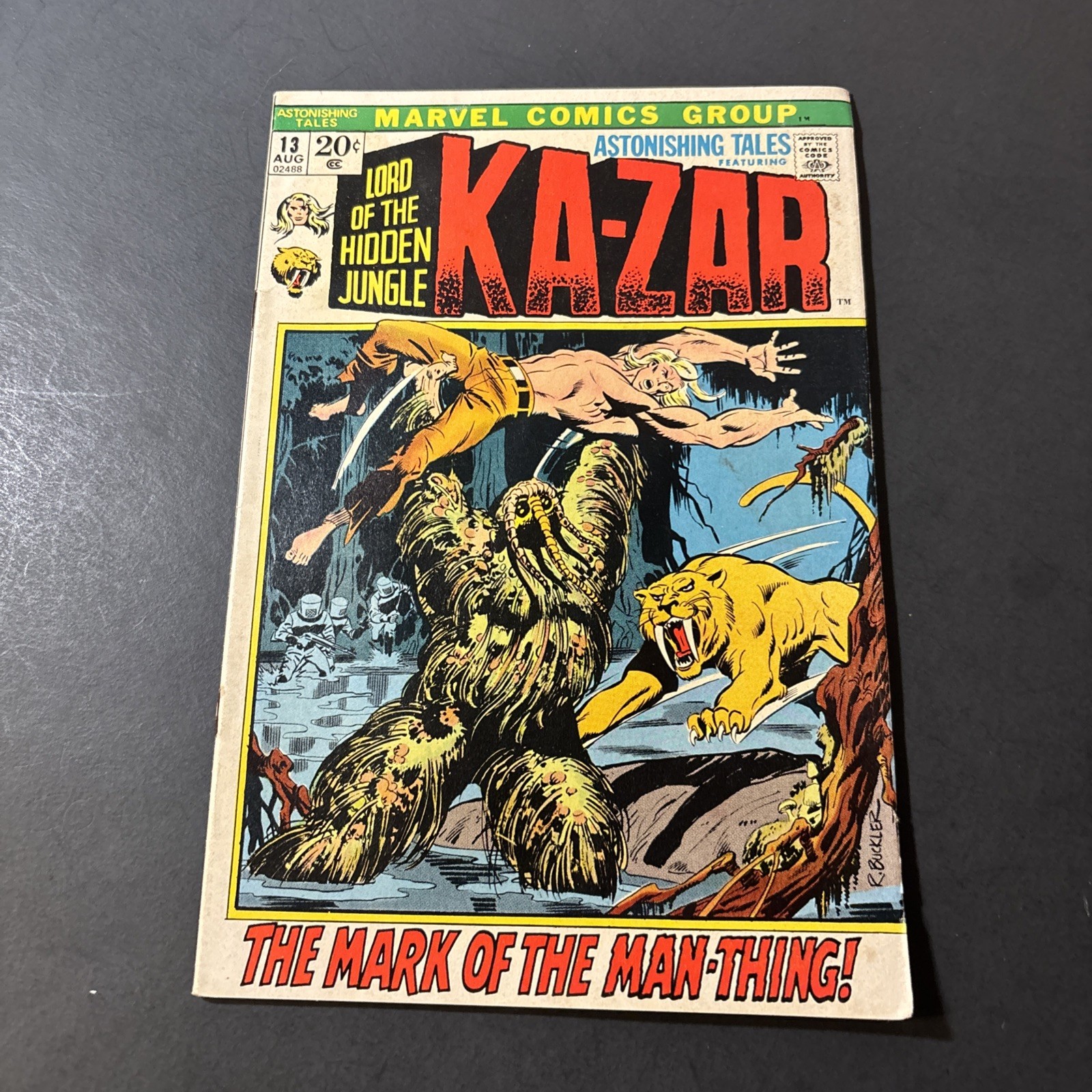 Astonishing Tales #13 Aug 1972 3rd Appearance Man-Thing 1st Cover App. Marvel JL