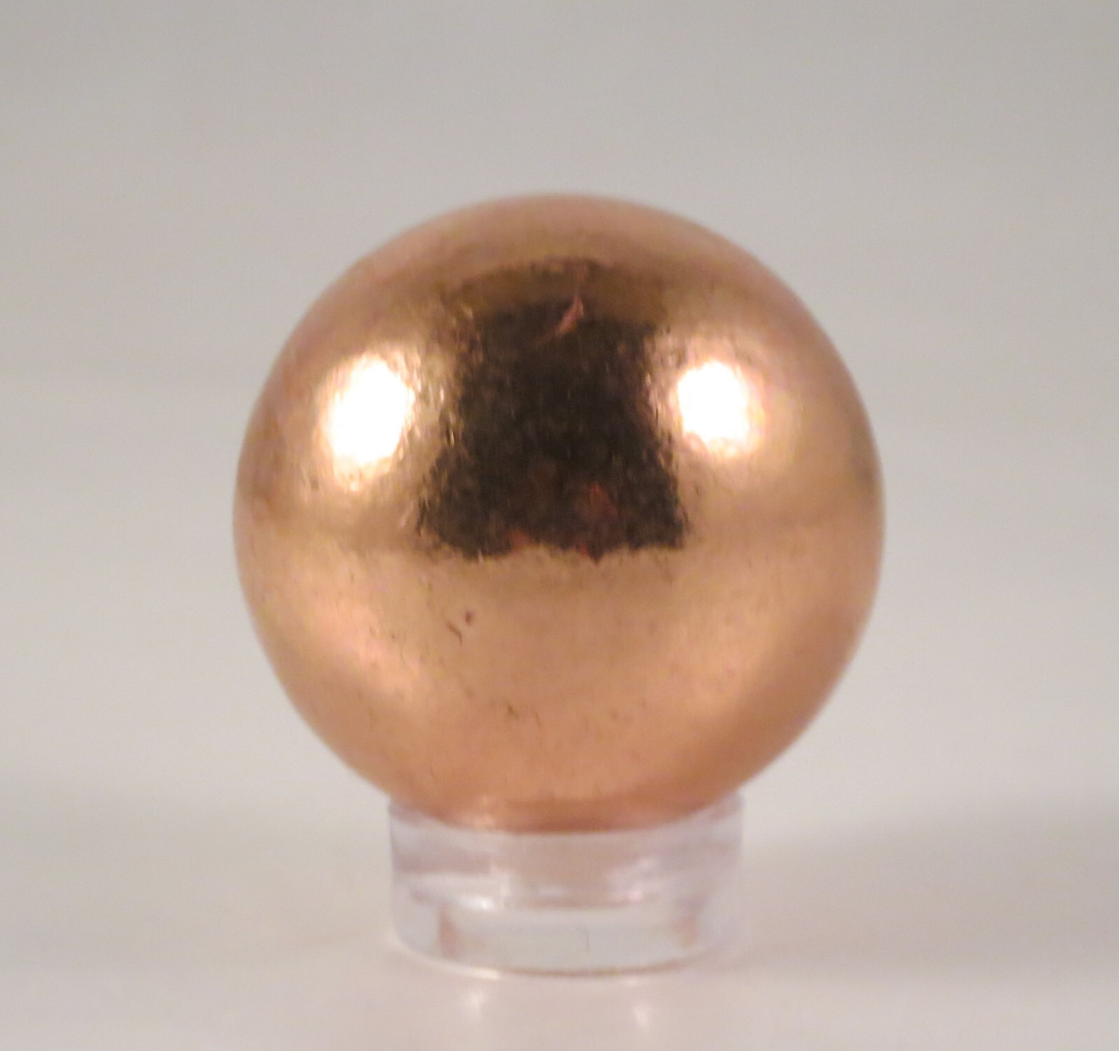1.2 Inch Solid COPPER SPHERE With Stand - MICHIGAN