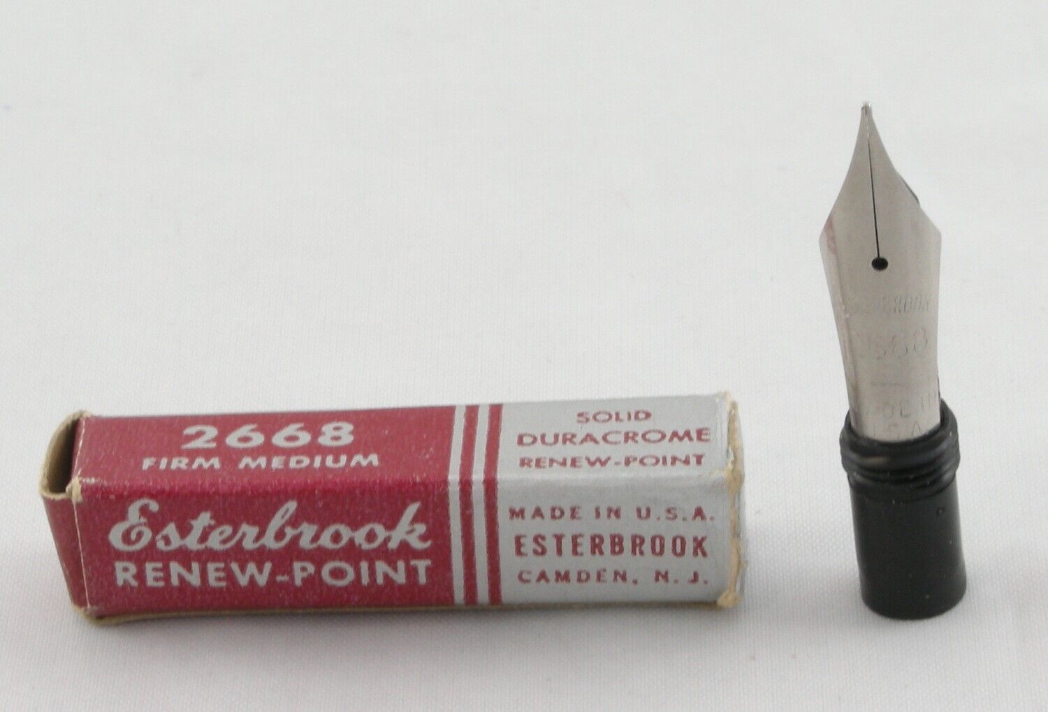 Esterbrook 2668 Medium Fountain Pen Nib - 1950s - New, Unused In Box