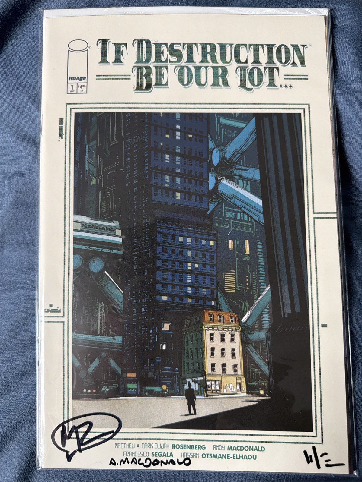 IF DESTRUCTION BE OUR LOT  #1 CVR A X3 SIGN By MATT R/MARK R. /ANDY M. W/COA