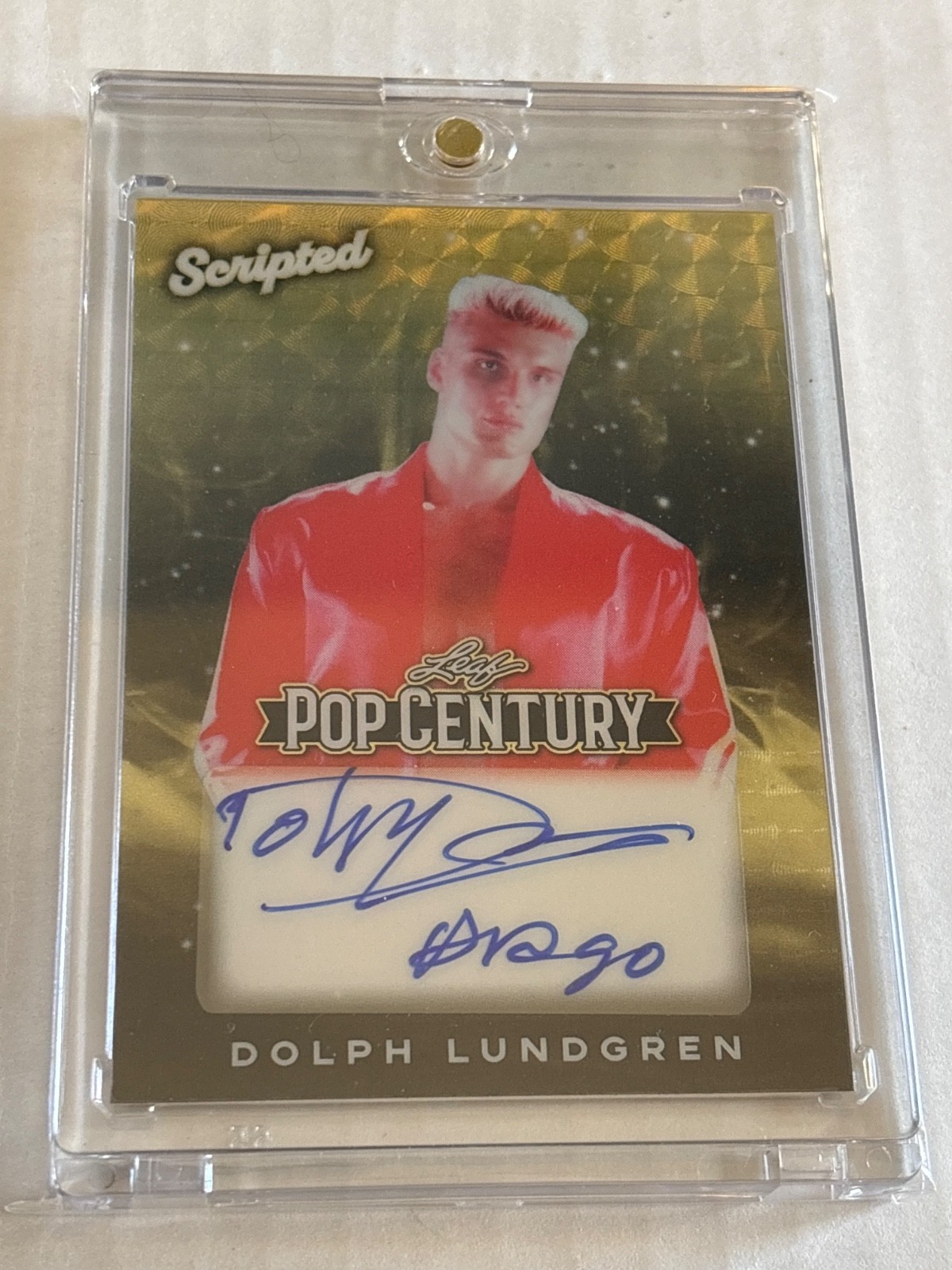 Dolph Lundgren 2026 Leaf  Pop Century Auto Gold Vinyl 1/1