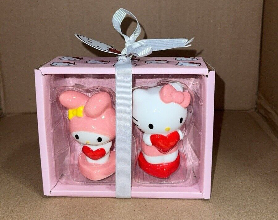 Hello Kitty My Melody Ceramic SALT AND PEPPER SHAKERS NEW