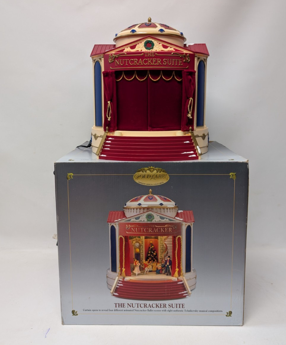 Mr Christmas Gold Label Nutcracker Suite Animated Musical 4 Scenes 8 Songs Box