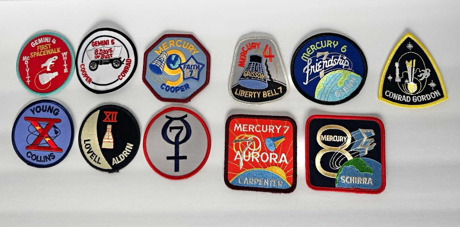 11pcs LOT NASA Mercury Gemini Mission Embroidered Patch Astronauts Space 11pcs LOT NASA Mercury Gemini Mission Embroidered Patch Astronauts Space