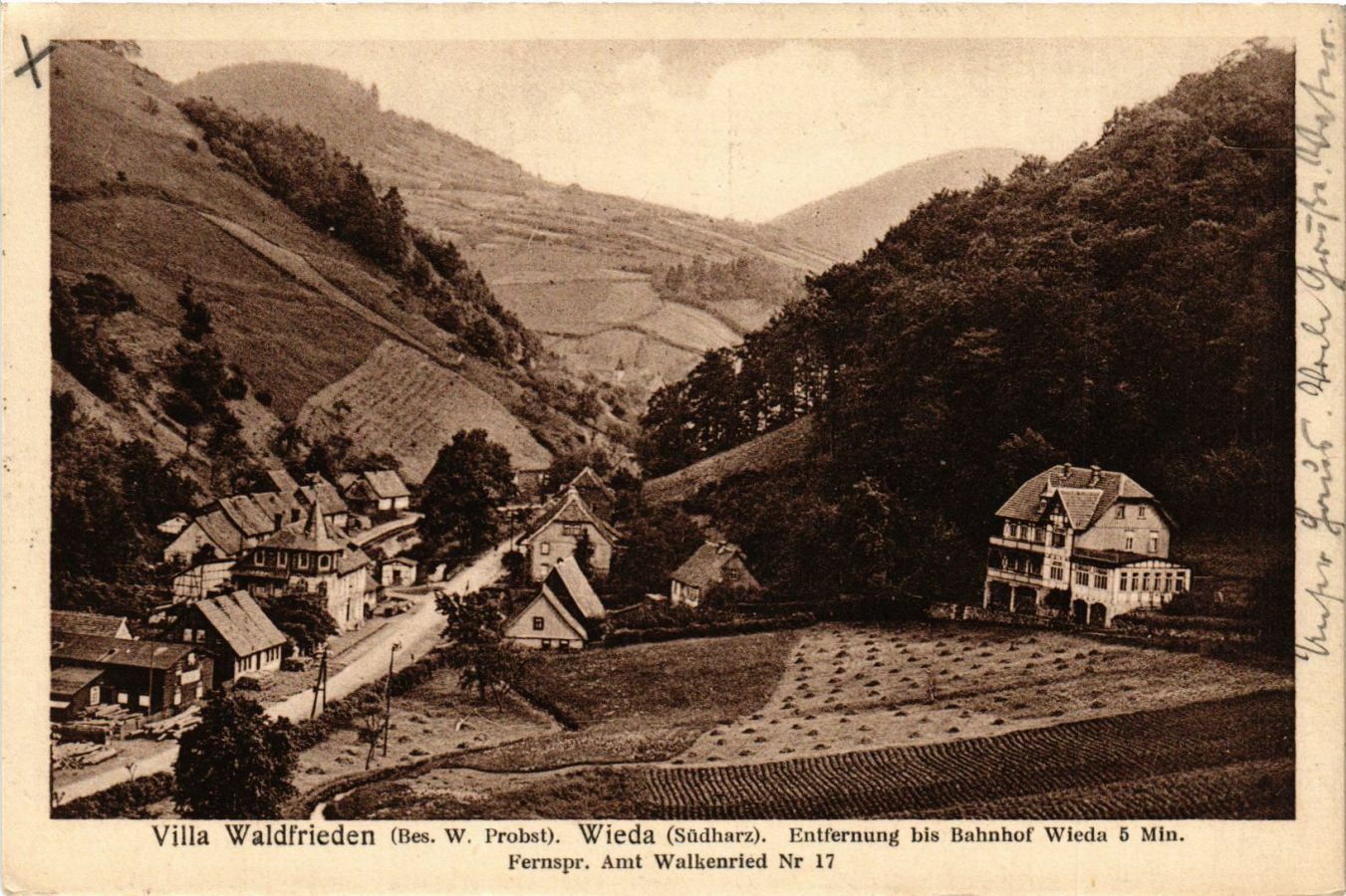 Old postcard AK Villa Waldfrieden GERMANY (956245)