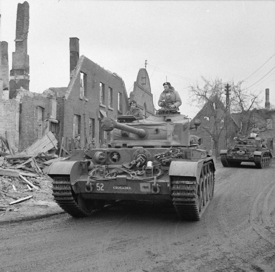 WWII B&W Photo British Comet Tank Germany March 1945 WW2 World War Two / 3036 WWII B&W Photo British Comet Tank Germany March 1945 WW2 World War Two / 3036