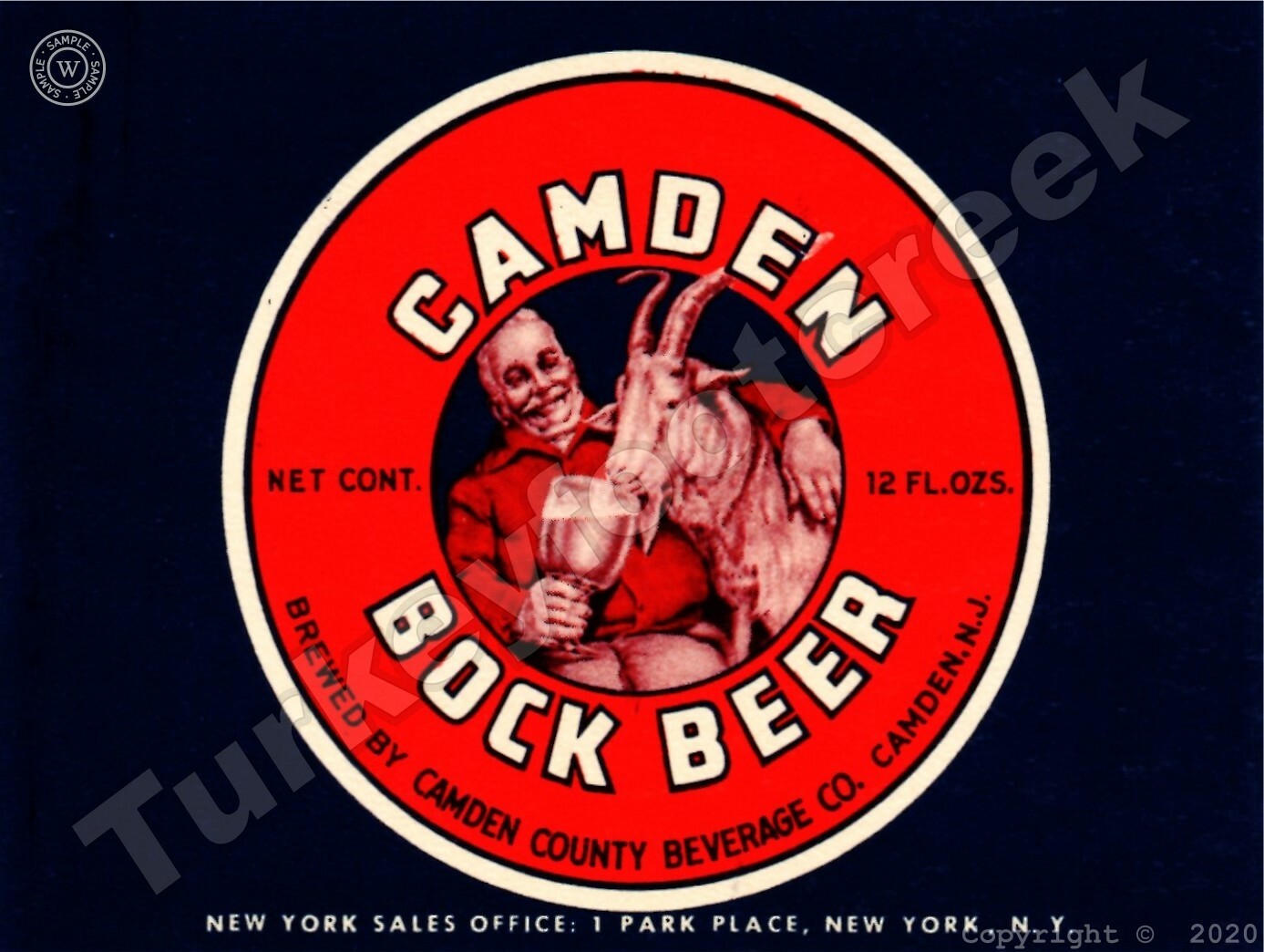 Camden Bock Beer Label 9\ Camden Bock Beer Label 9\