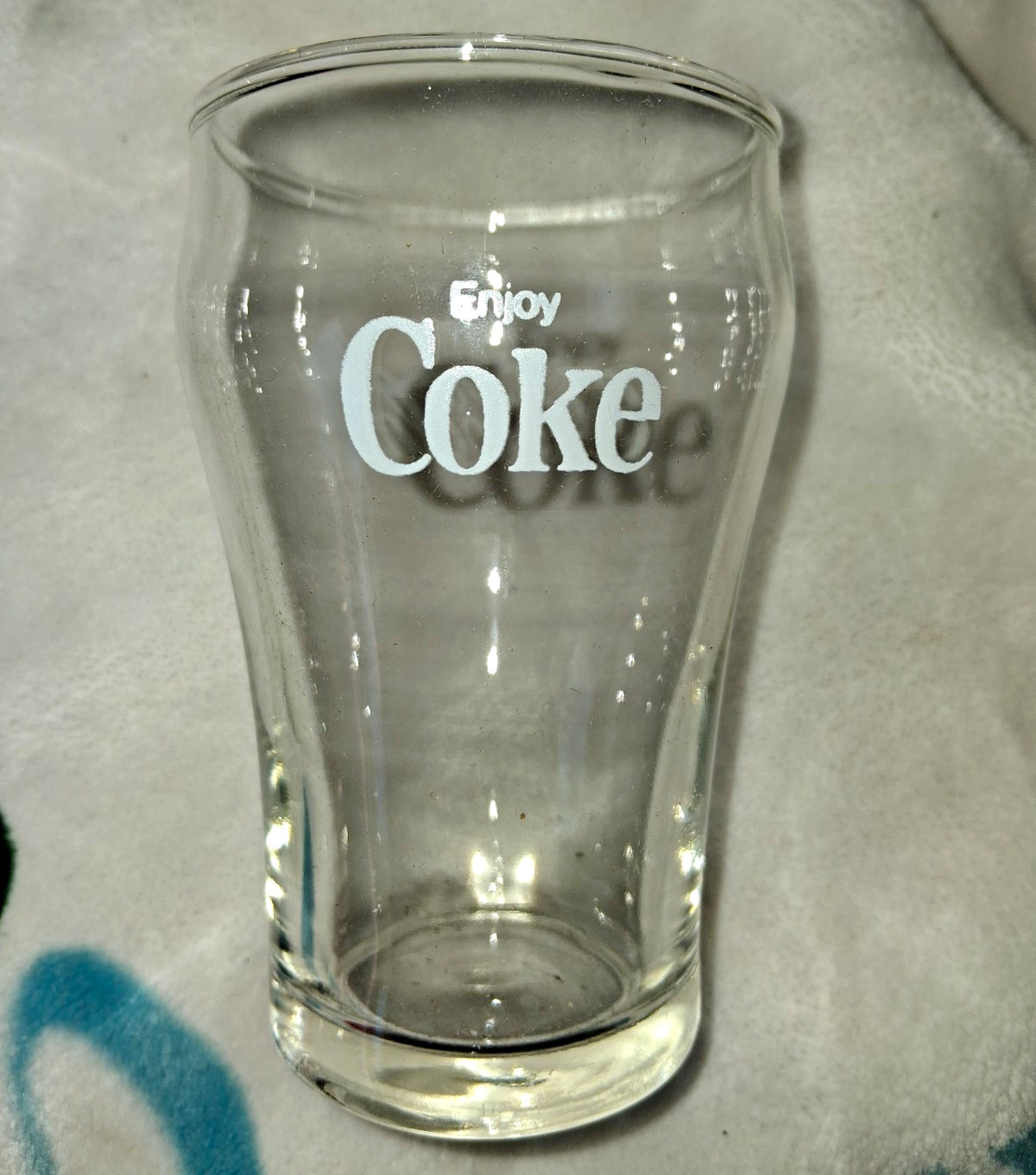 VINTAGE  NOS NIB Set Of 12 Promo Coca-Cola Enjoy Coke Bell 6 Oz Glasses W/ Box