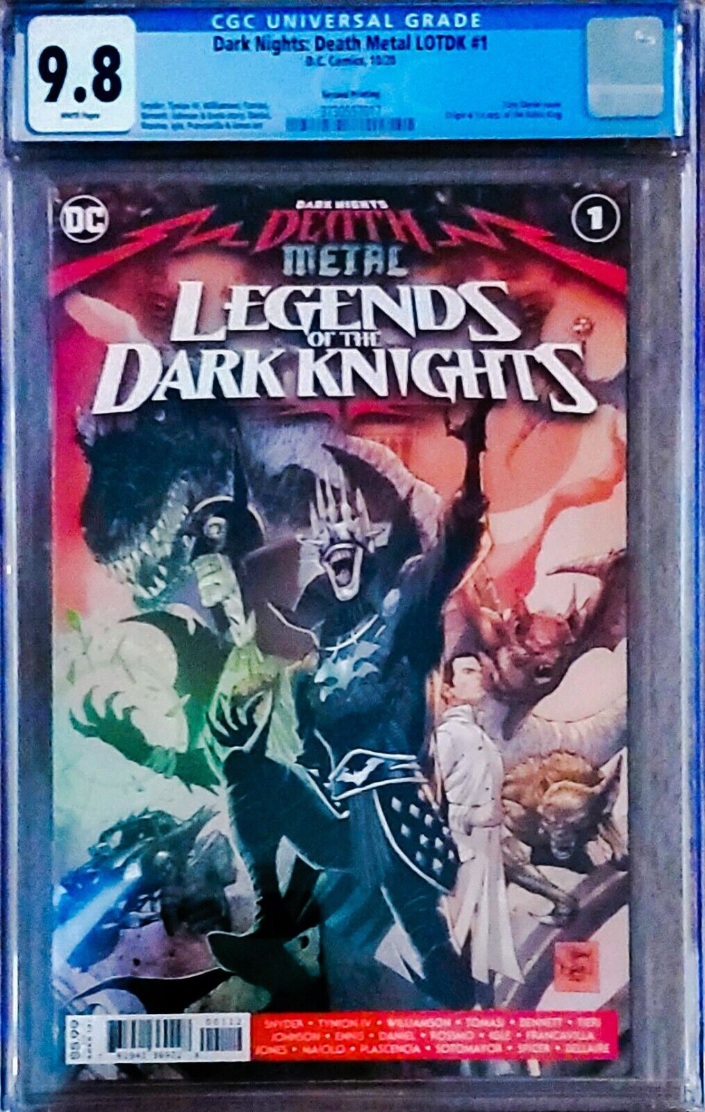 Dark Nights: Death Metal Legends of the Dark Knights #1 CGC 9.8 2nd Printing