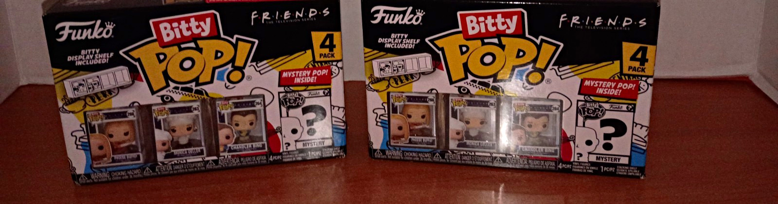 2 Sets - Funko Bitty Pop Friends 4-Pack Phoebe Monica Chandler + Mystery Shelf