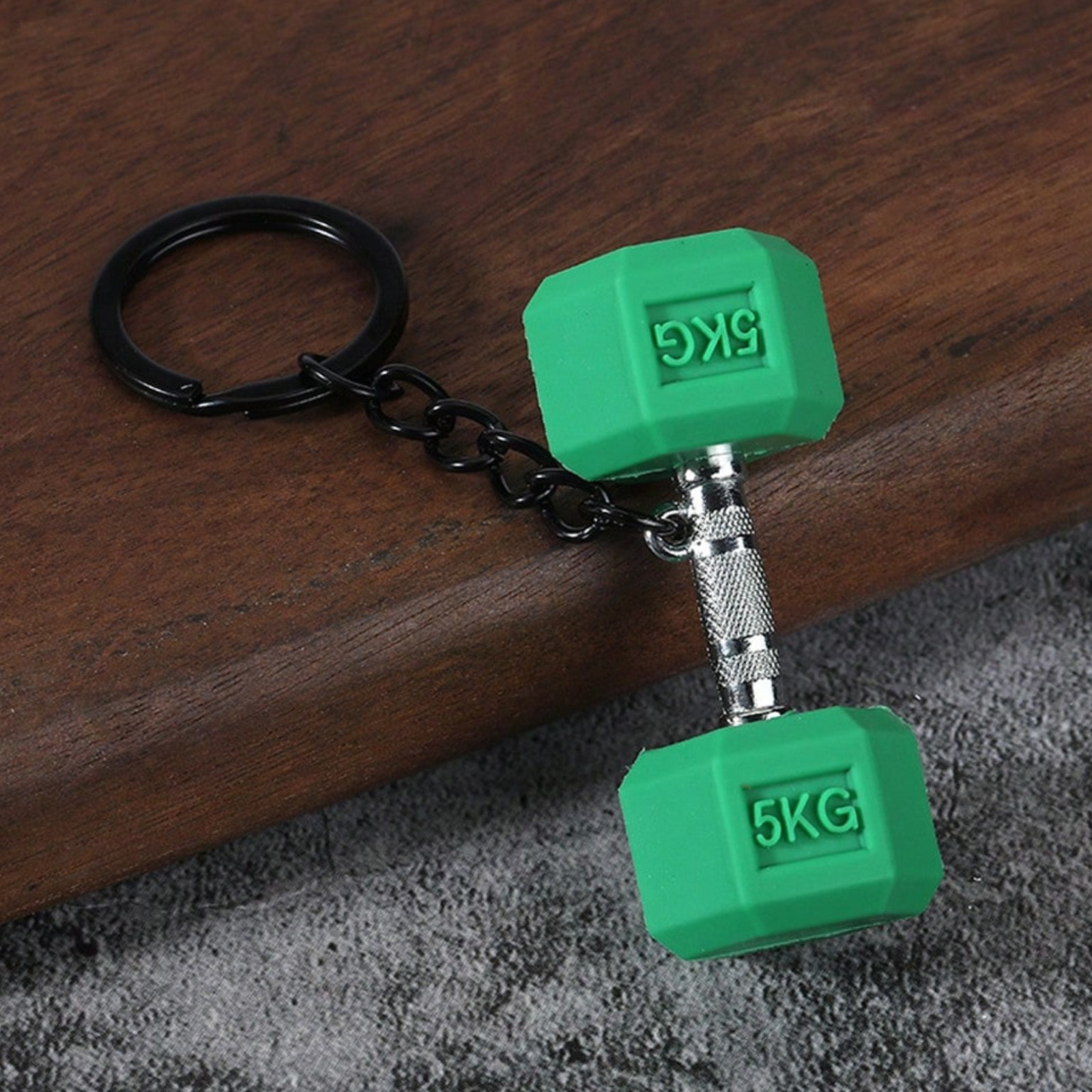 Mini Dumbbell Keychain Gym Fitness Keyring Barbell Weightlifting Sport Bag Charm
