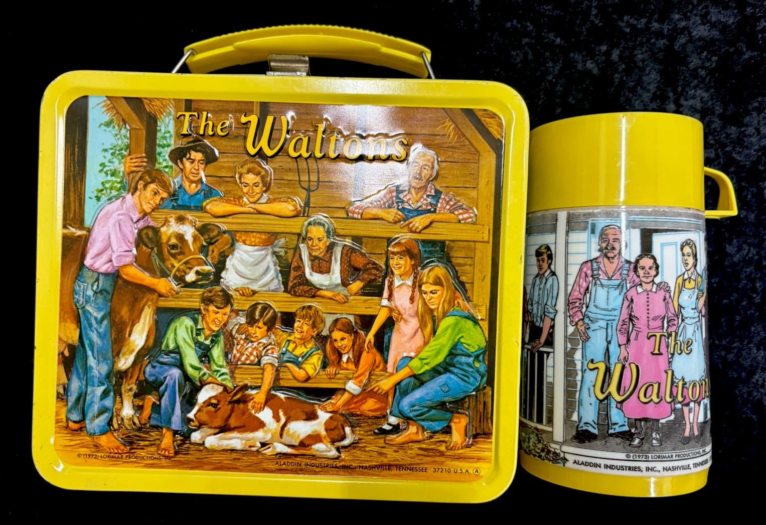 VINTAGE 1973 THE WALTONS LUNCHBOX AND THERMOS UNUSED CONDITION