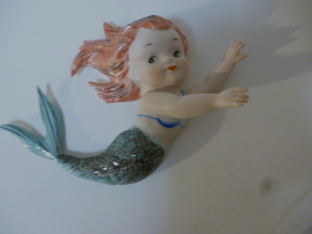 VINTAGE 1950'S  NORCREST NAPCO   MERMAID WALL PLAQUE  MADE IN JAPAN