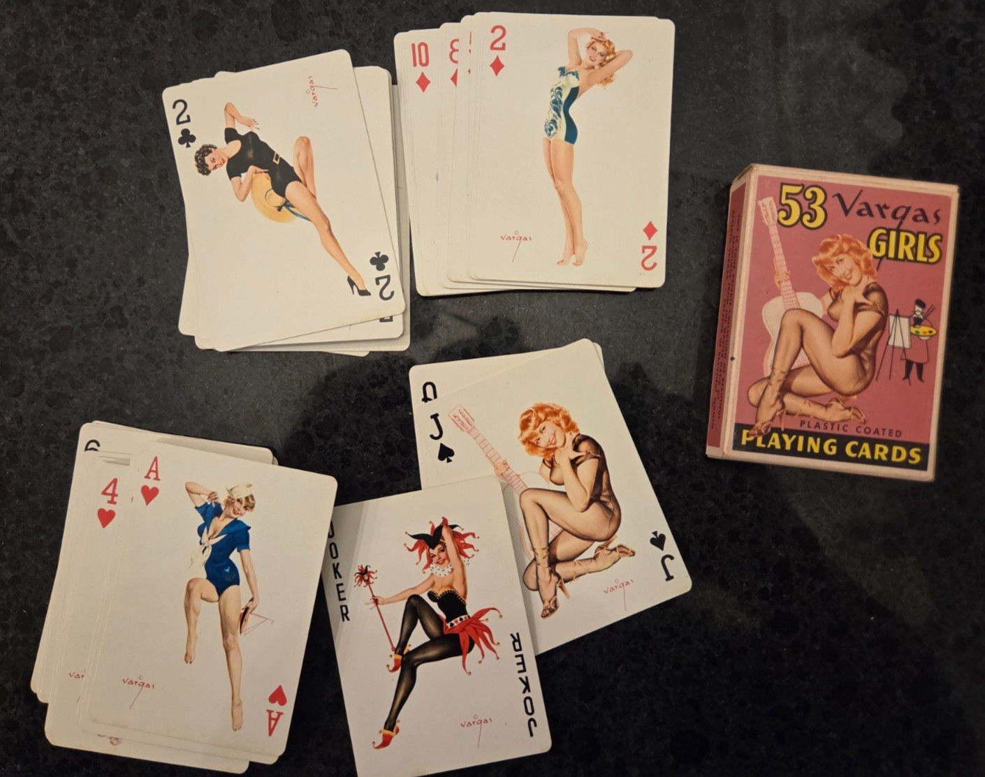1953 Vintage 53 Alberto Vargas Vanities Girls Beautiful Studio Playing Cards A++
