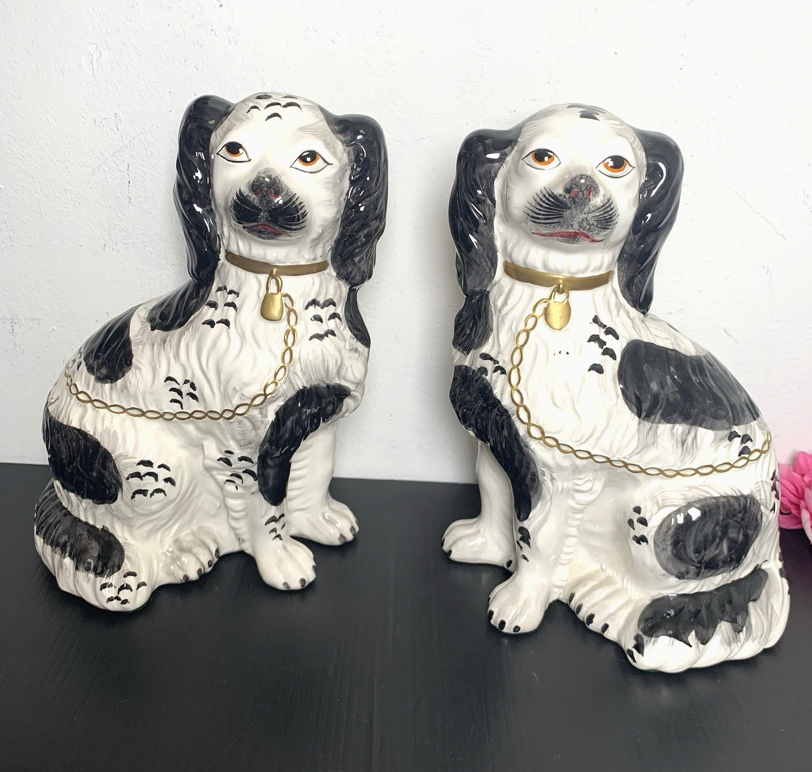 Chelsea House - VTG Port Royal Staffordshire Style Dogs - Italy Chelsea House - VTG Port Royal Staffordshire Style Dogs - Italy