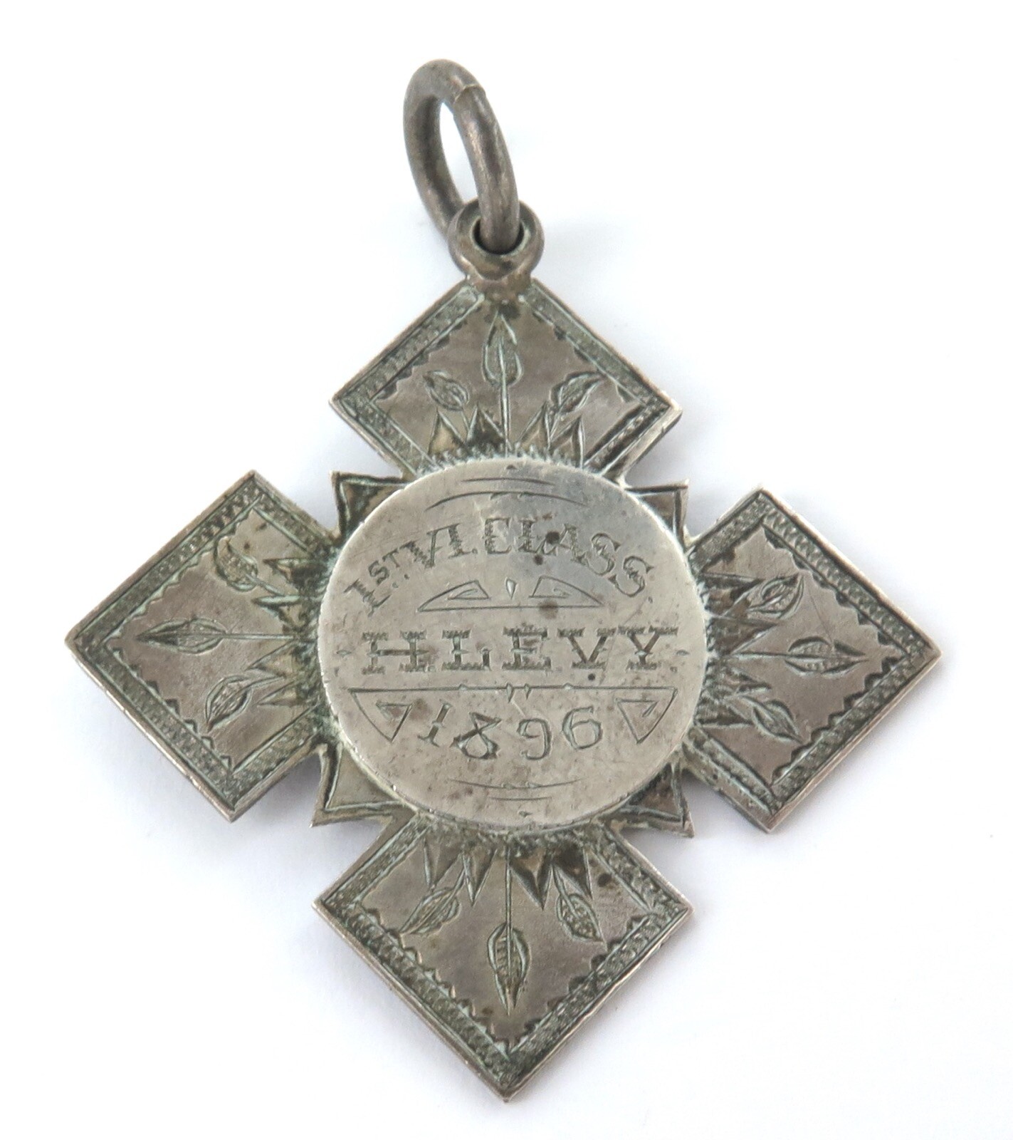 SUPER RARE 1896 Sterling Silver School Prize Medal. SS No 391, Melbourne Central