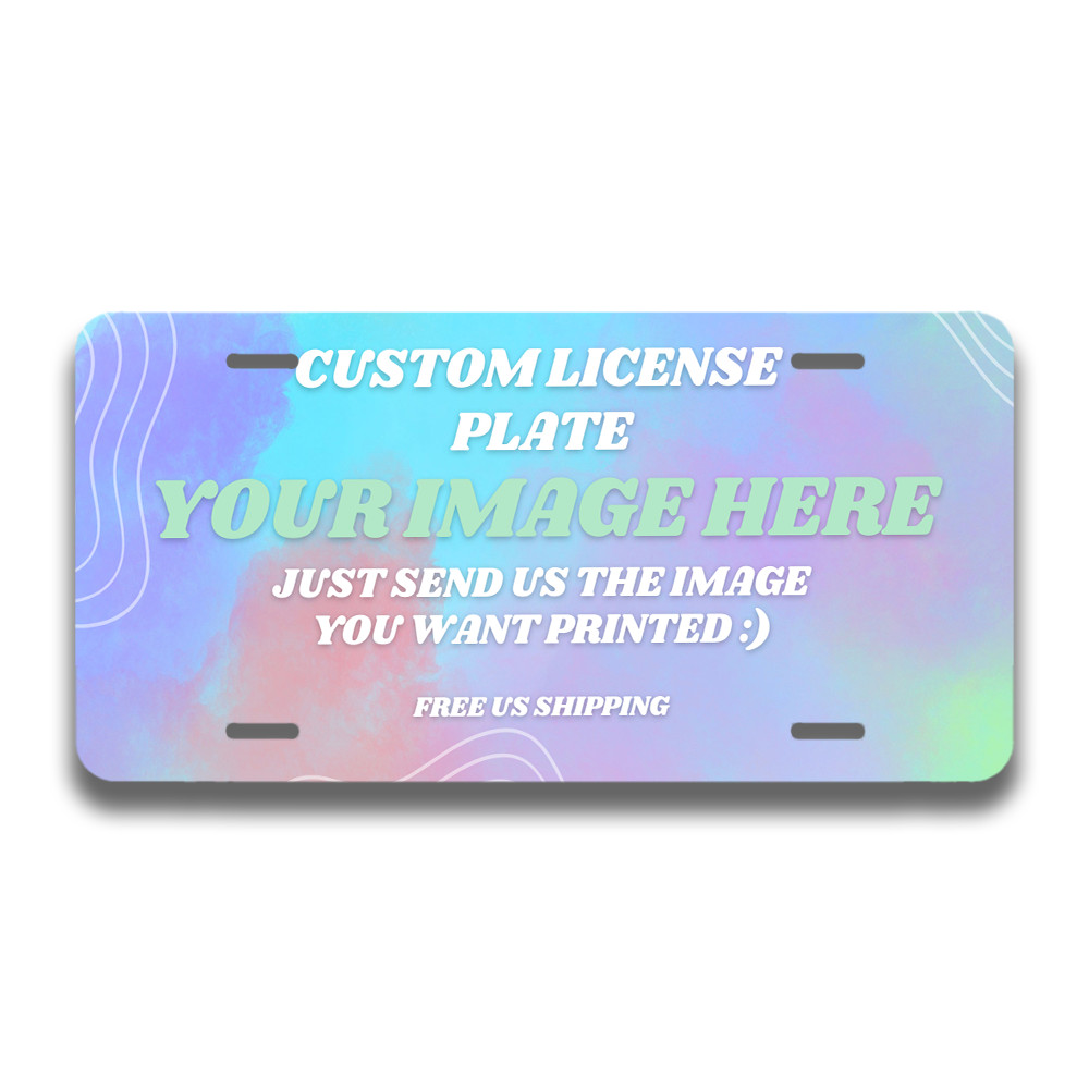 Custom Front License Plate Weatherproof Anime License Plate 6\