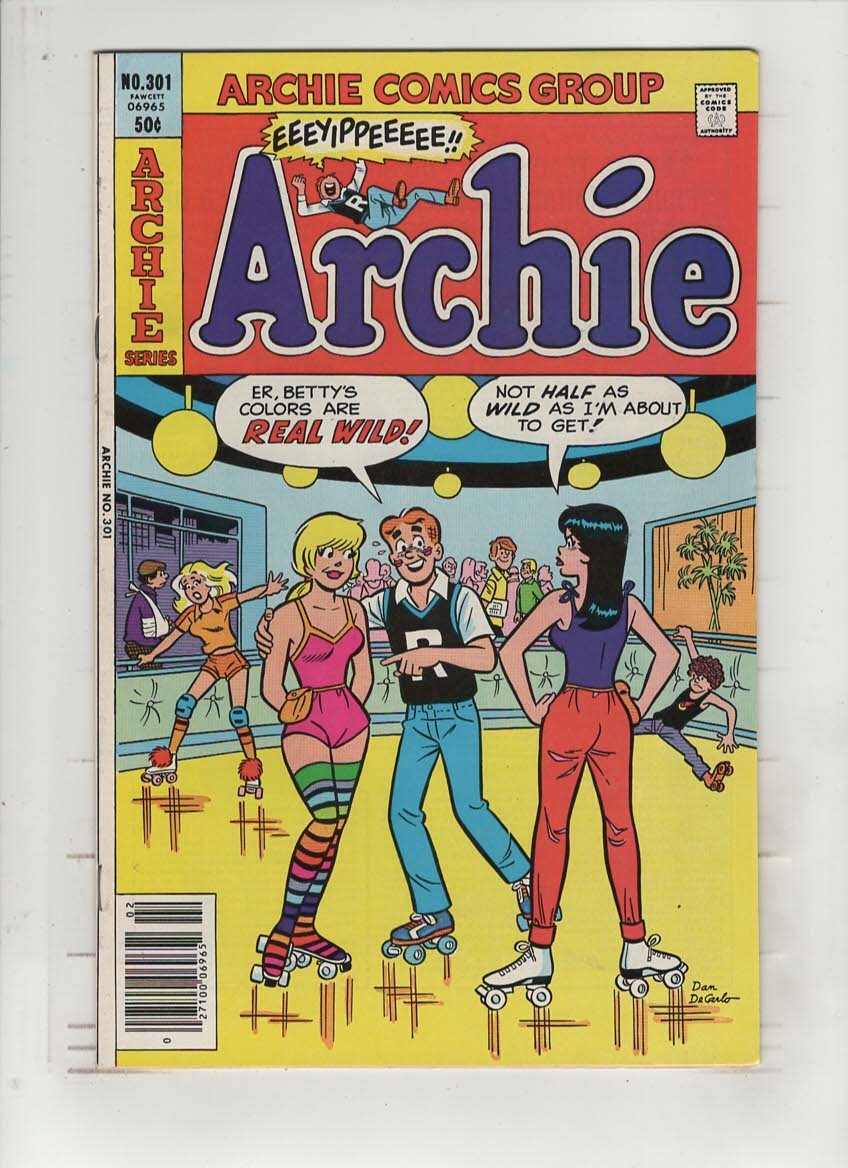 ARCHIE #301 NM, Dan DeCarlo sexy Betty hot pants cover, Veronica, Jughead, 1981