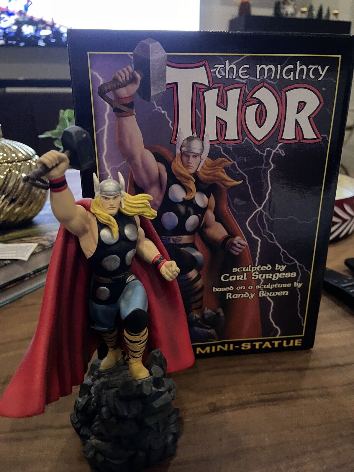 Limited Edition Thor Mini Statue Sculpted By Carl Surgess