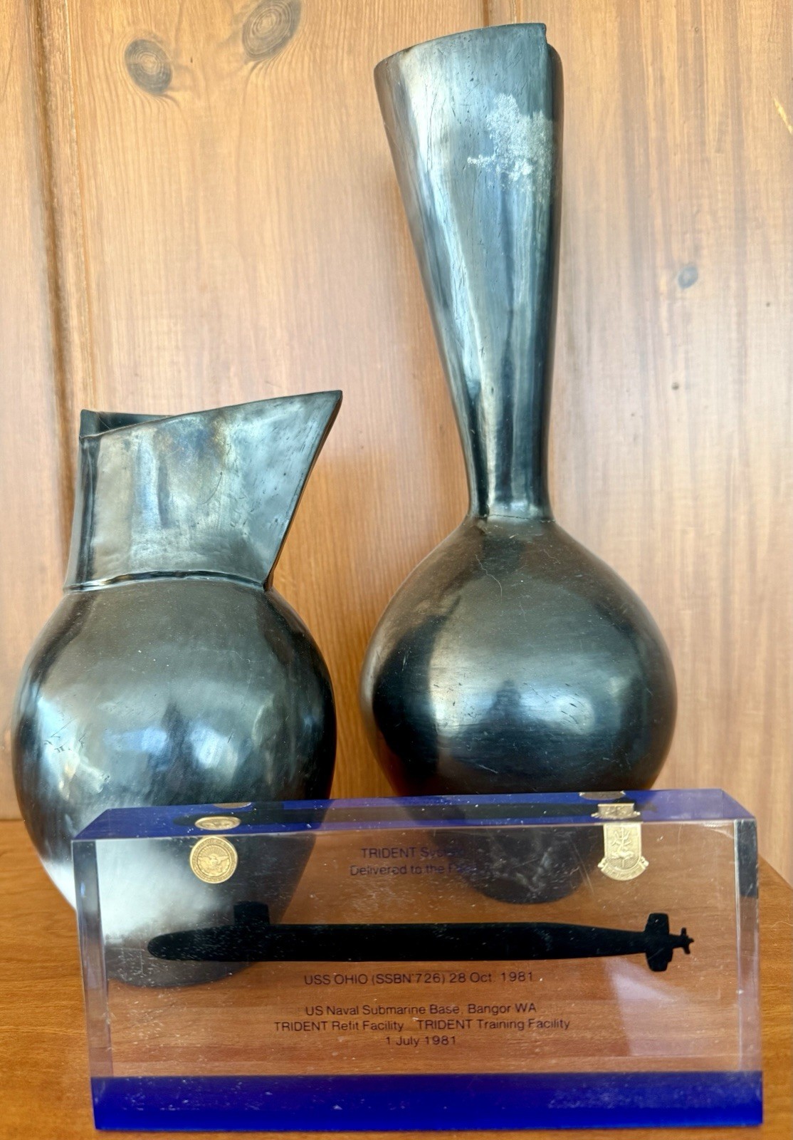 Rare US Defense Trident System USS Ohio SSBN 726 Submarine Lucite Desk Display Rare US Defense Trident System USS Ohio SSBN 726 Submarine Lucite Desk Display
