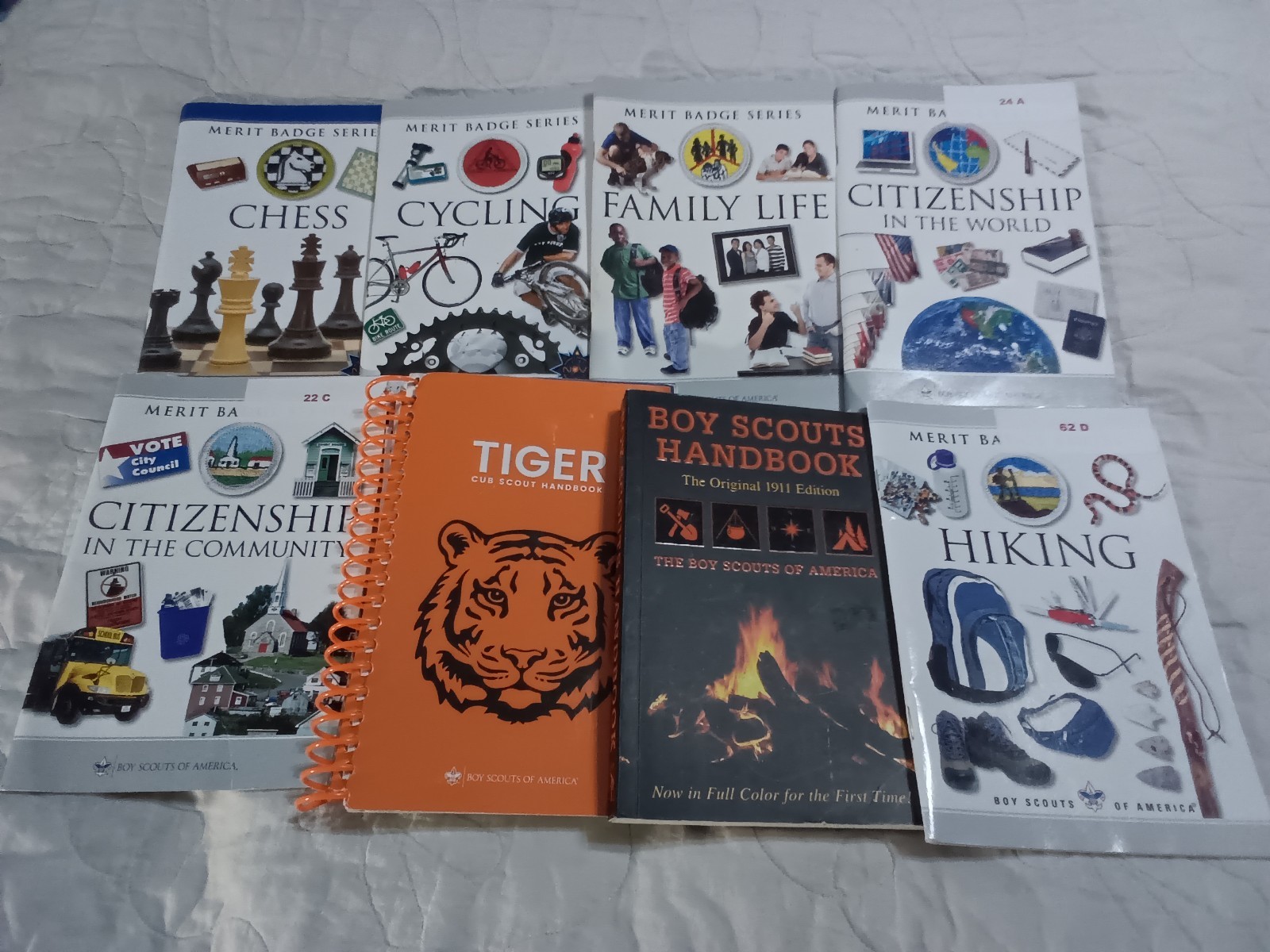 Boy Scouts Cub Scout BSA Manuals Merit Badge Books, Lot of 8 (3 Eagle required)
