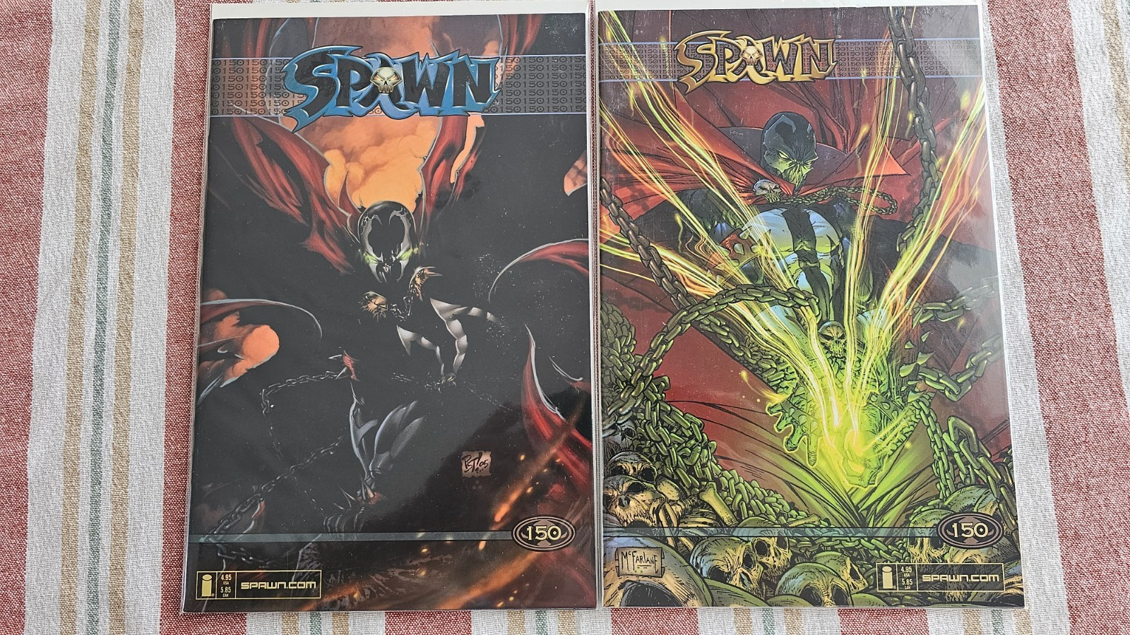 Spawn # 150A Todd McFarlane & Spawn # 150B Philip Tanner,1st Man of  Miracles..