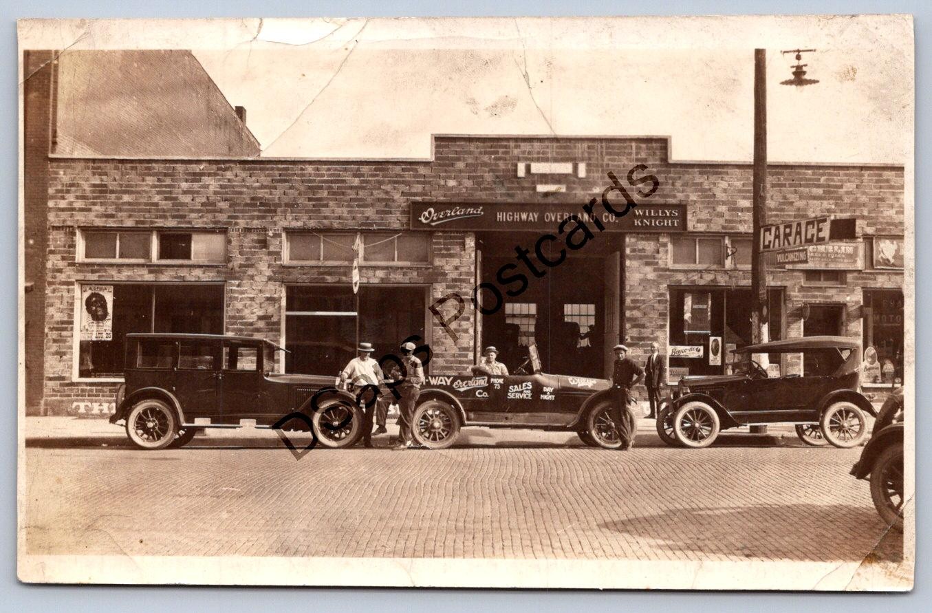 K68/ Auto Non-Postcard Photo c1920 Willys Overland Garage Advertisement26