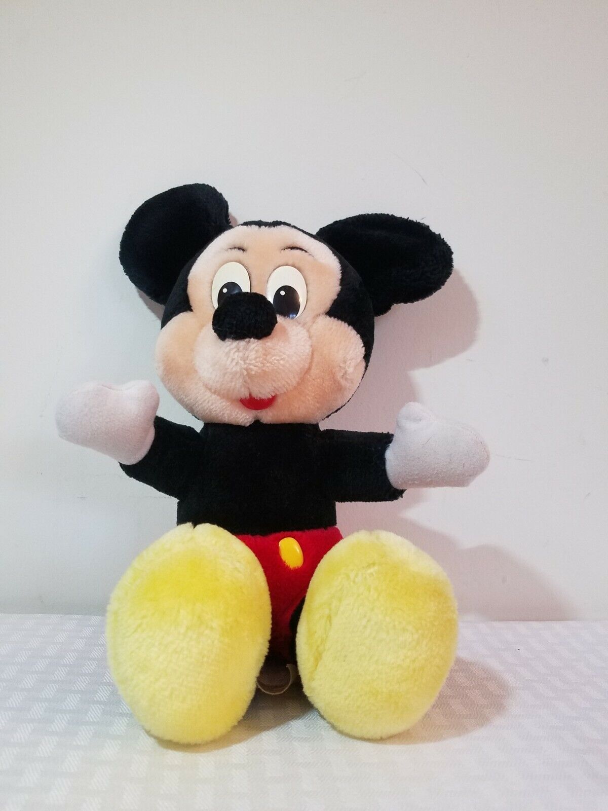 Vintage Mickey Mouse Plush Stuffed Animal Toy Doll, Walt Disney World Disneyland