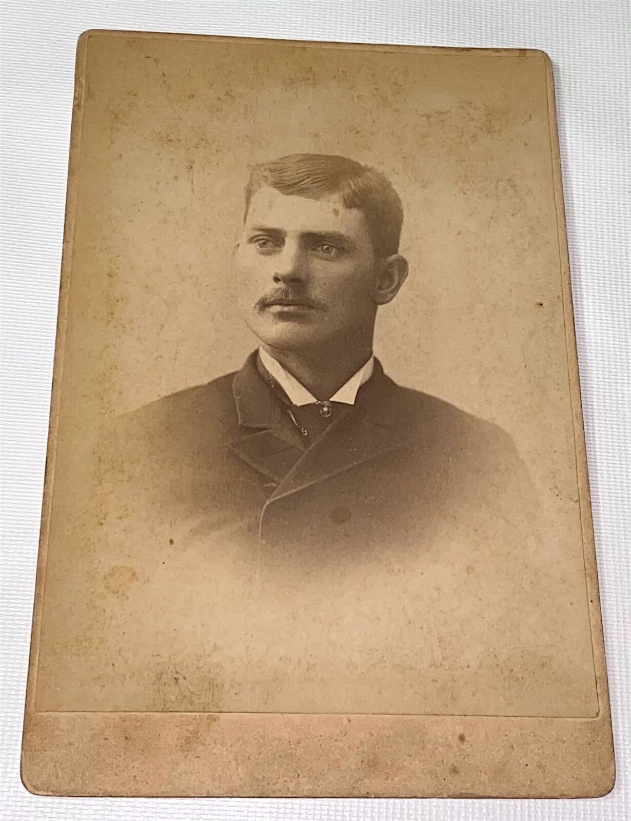 Rare Antique ID\'d Victorian American Carpenter, William S. Johnson Cabinet Photo