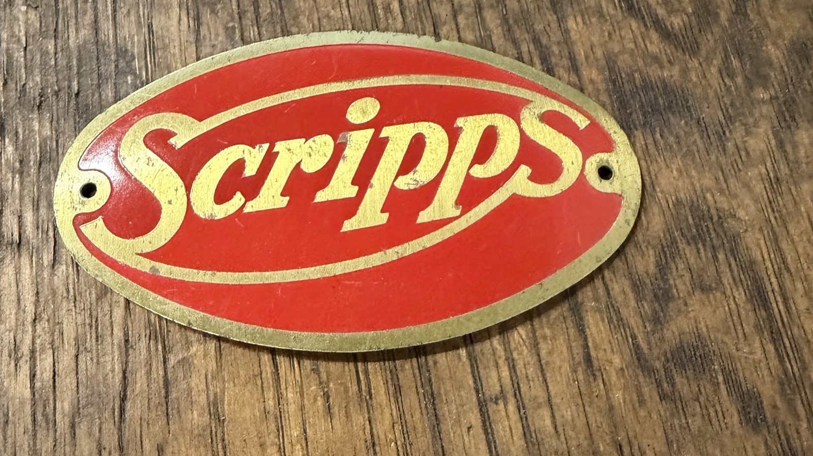 Vintage Scripps Marine Engine Emblem 3.5\