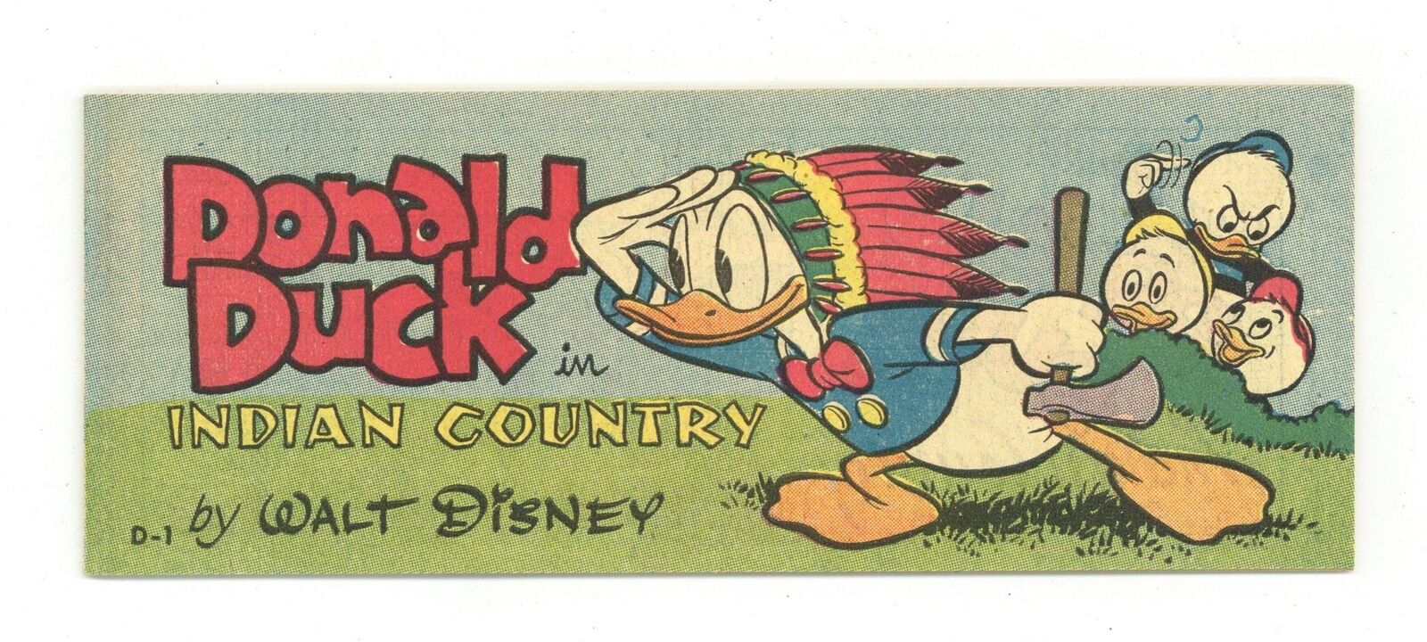 Donald Duck in Indian Country Mini Comic #1 VF+ 8.5 1951