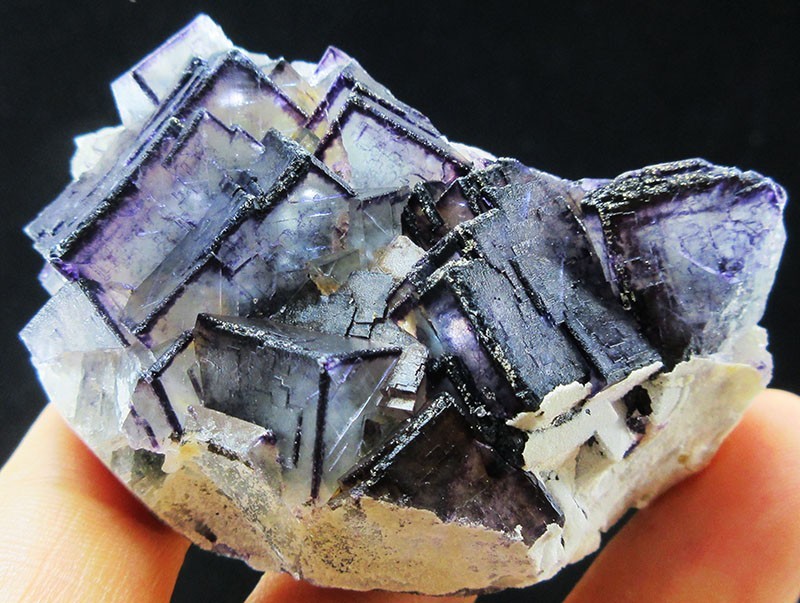 92g purple FLUORITE crystal mineral specimen,Inner Mongolia, China