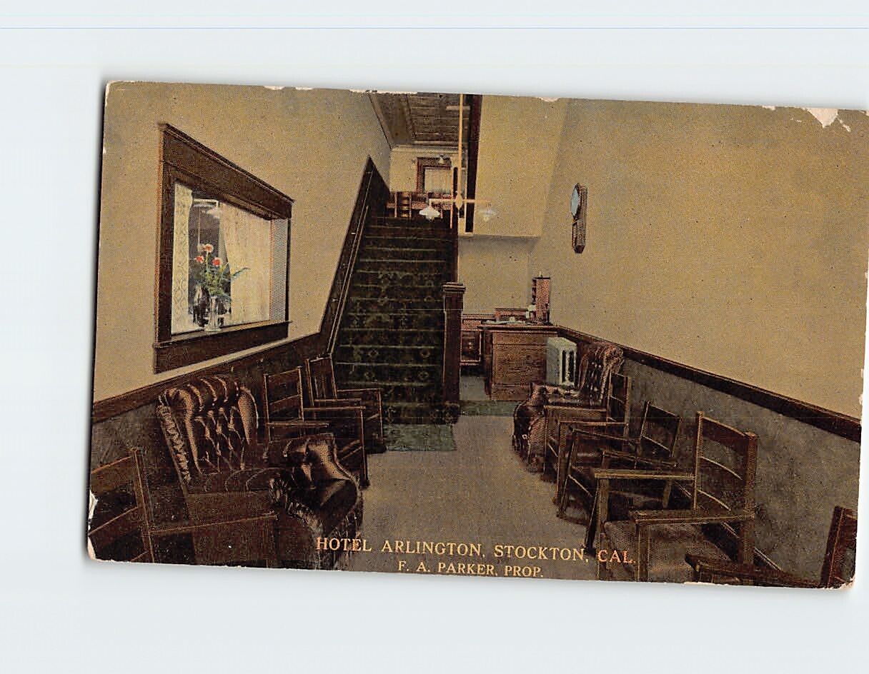Postcard Hotel Arlington, Stockton, California