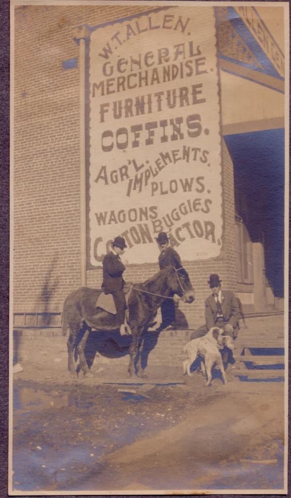 RARE 1906 W.T. ALLEN COTTON FACTORING STORE WEST TENNESSEE PHOTO GROUP  MYSTERY