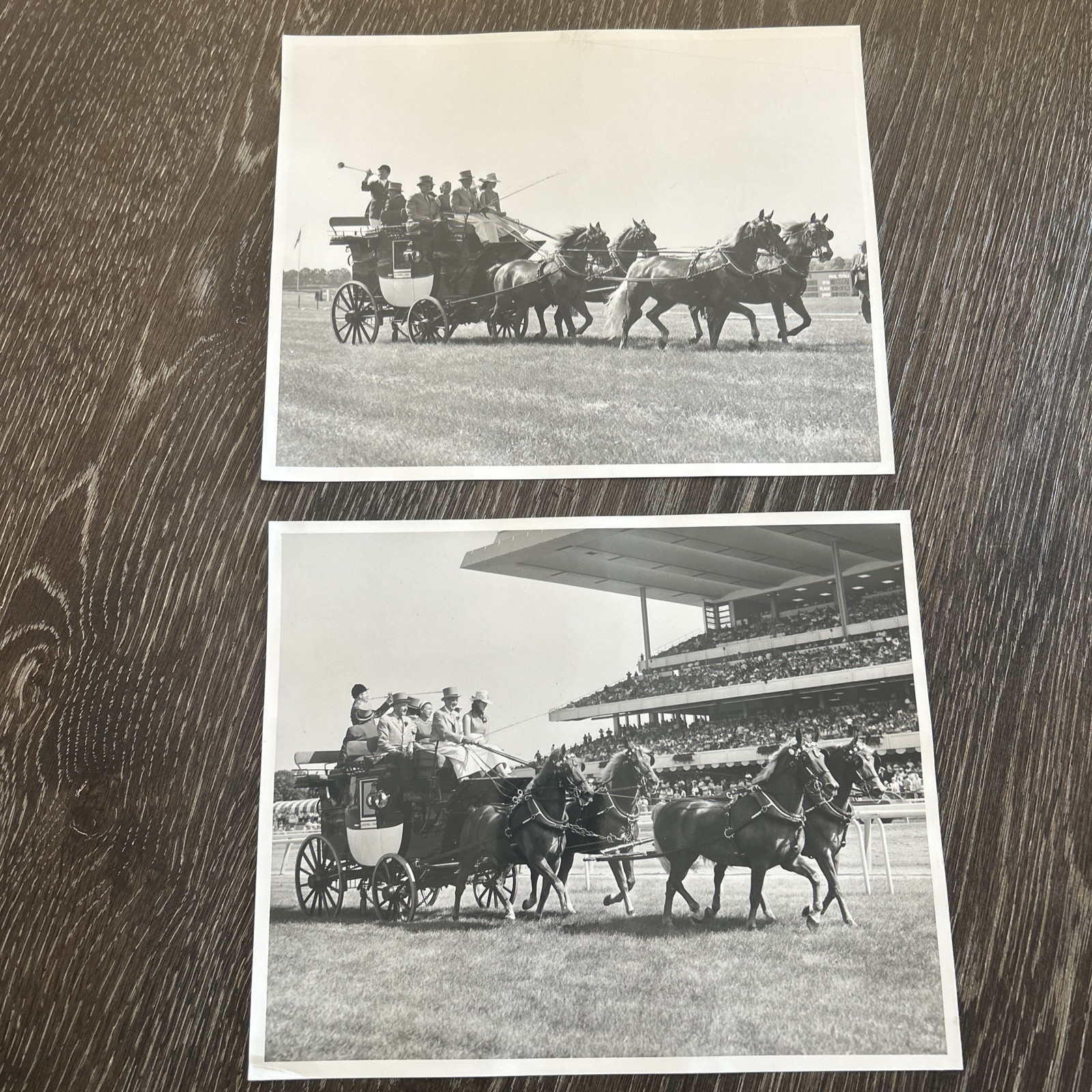 Photo Queen Elizabeth Prince Phillip On Stage Coach Royal Ascot 1964