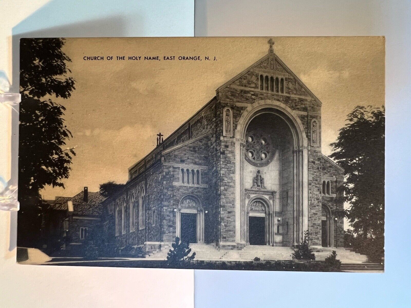 Postcard - Church of the Holy Name, East Orange, NJ - Exterior Unposted