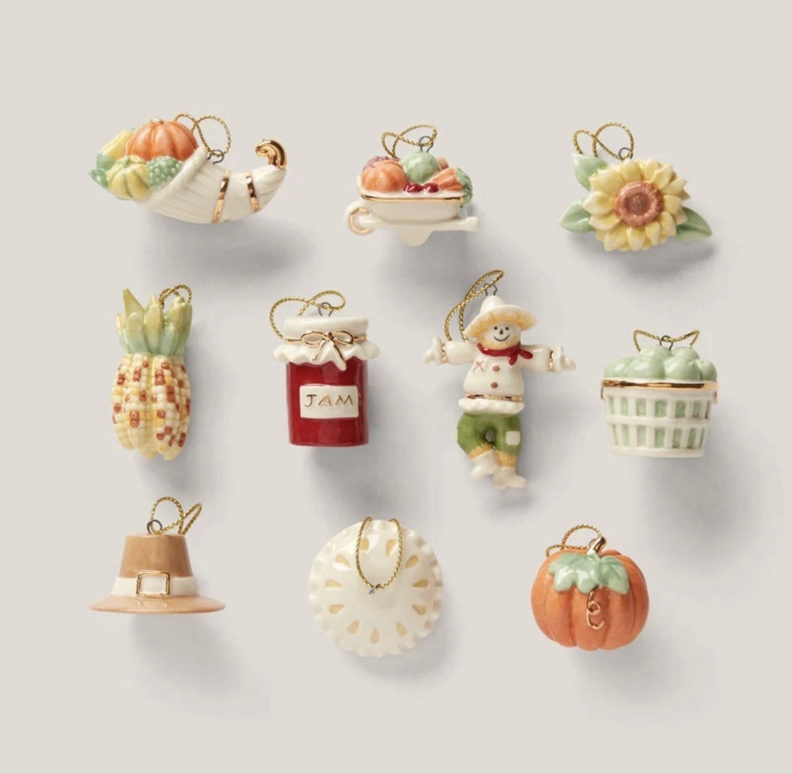 Lenox Ornaments Autumn & Summer & Trick Treat Sets & Black Ornaments Tree Holder