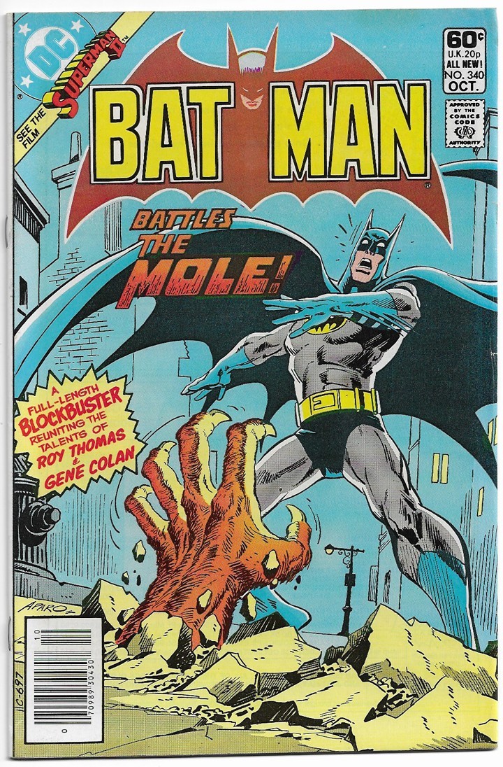 Batman, Issue #340, Oct 1981, Very Good+ Condition