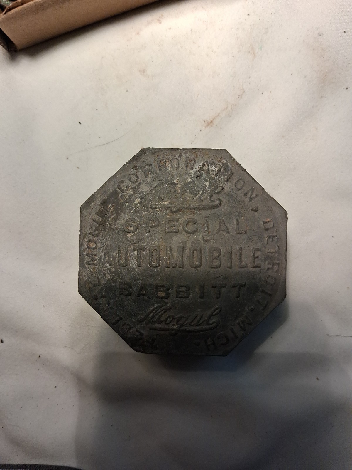 VINTAGE FEDERAL MOGUL CORPORATION SPECIAL AUTOMOBILE BABBITT DETROIT MICH INGOT VINTAGE FEDERAL MOGUL CORPORATION SPECIAL AUTOMOBILE BABBITT DETROIT MICH INGOT