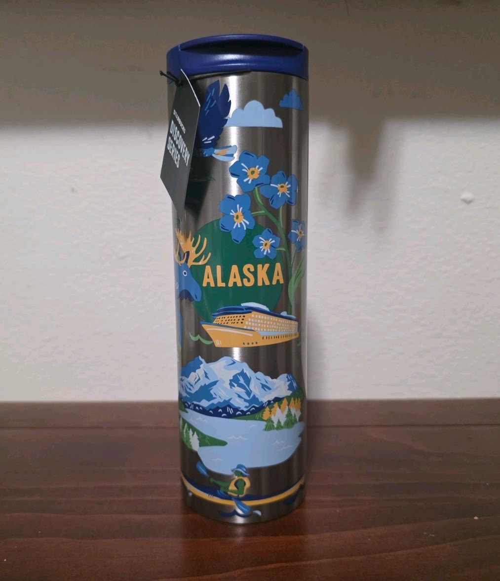 Starbucks ALASKA Discovery Series 16oz Stainless Steel tumbler NEWFREE SHIPPING