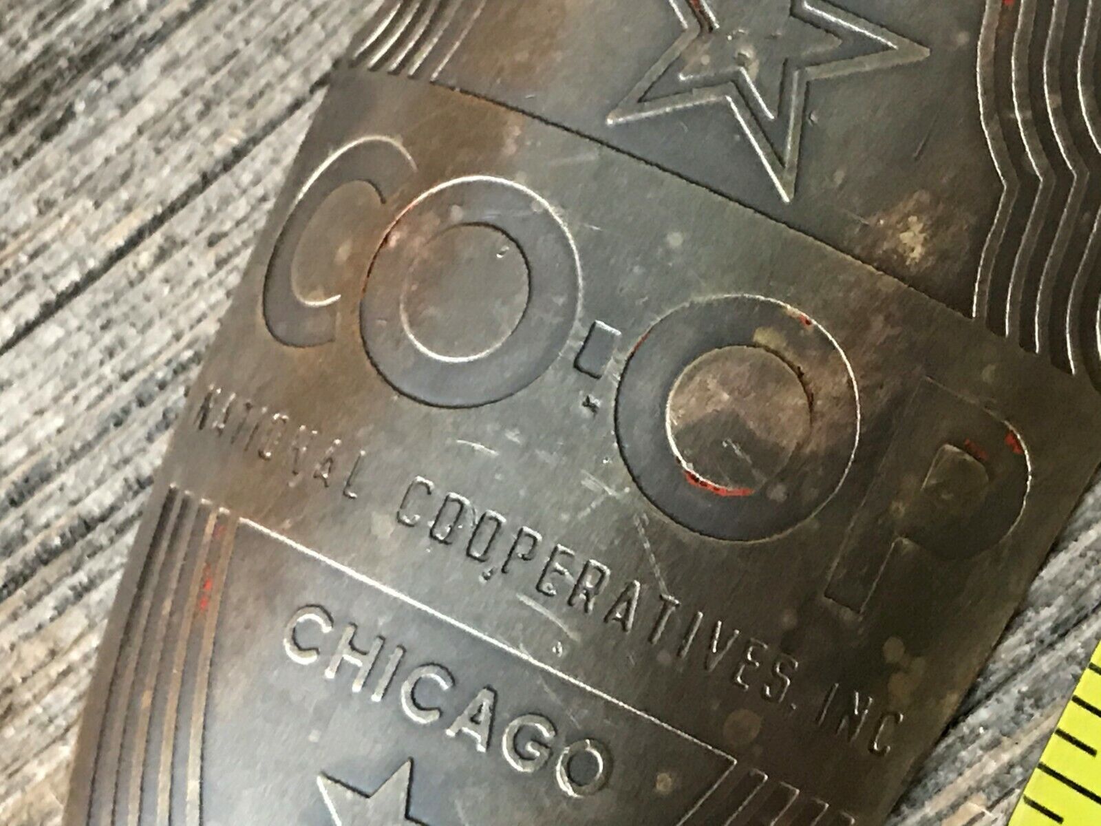 CO-OP Bicycle Head Badge Vintage Brass