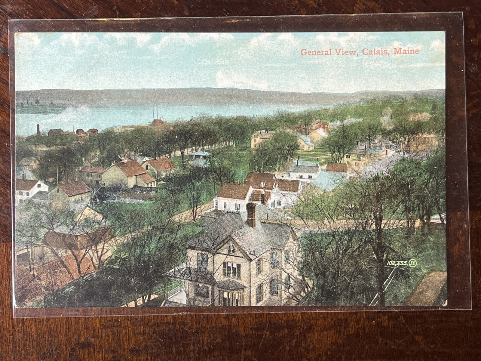 General View Calais ME Washington Co Divided Back Postcard Unposted General View Calais ME Washington Co Divided Back Postcard Unposted
