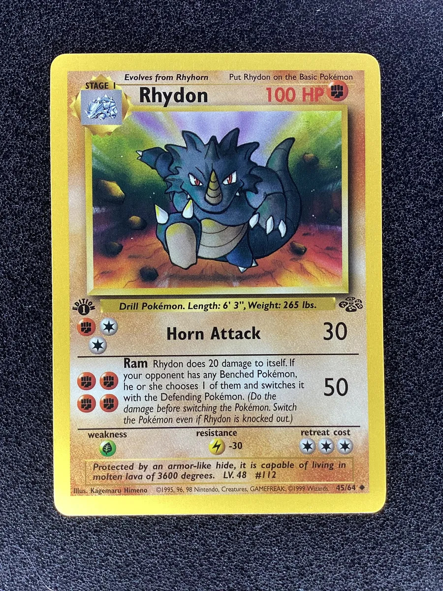Rhydon 1st Edition Uncommon Jungle 45/64 LP