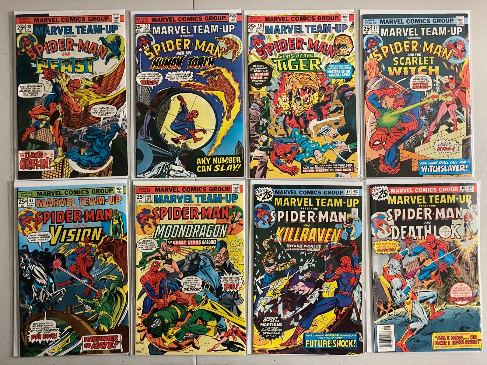 Marvel Team-Up comics lot #38-94 39 diff avg 6.0 (1975-80)