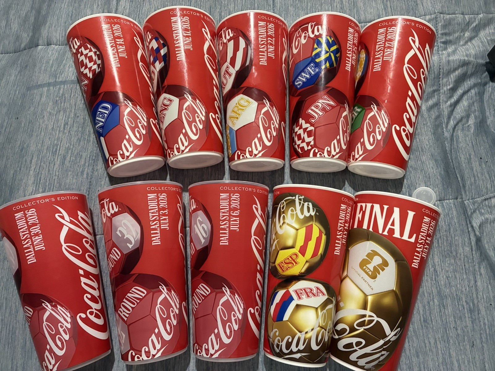 Coca-Cola FIFA 2026 World Cup Collector Dallas Stadium Cup Lot