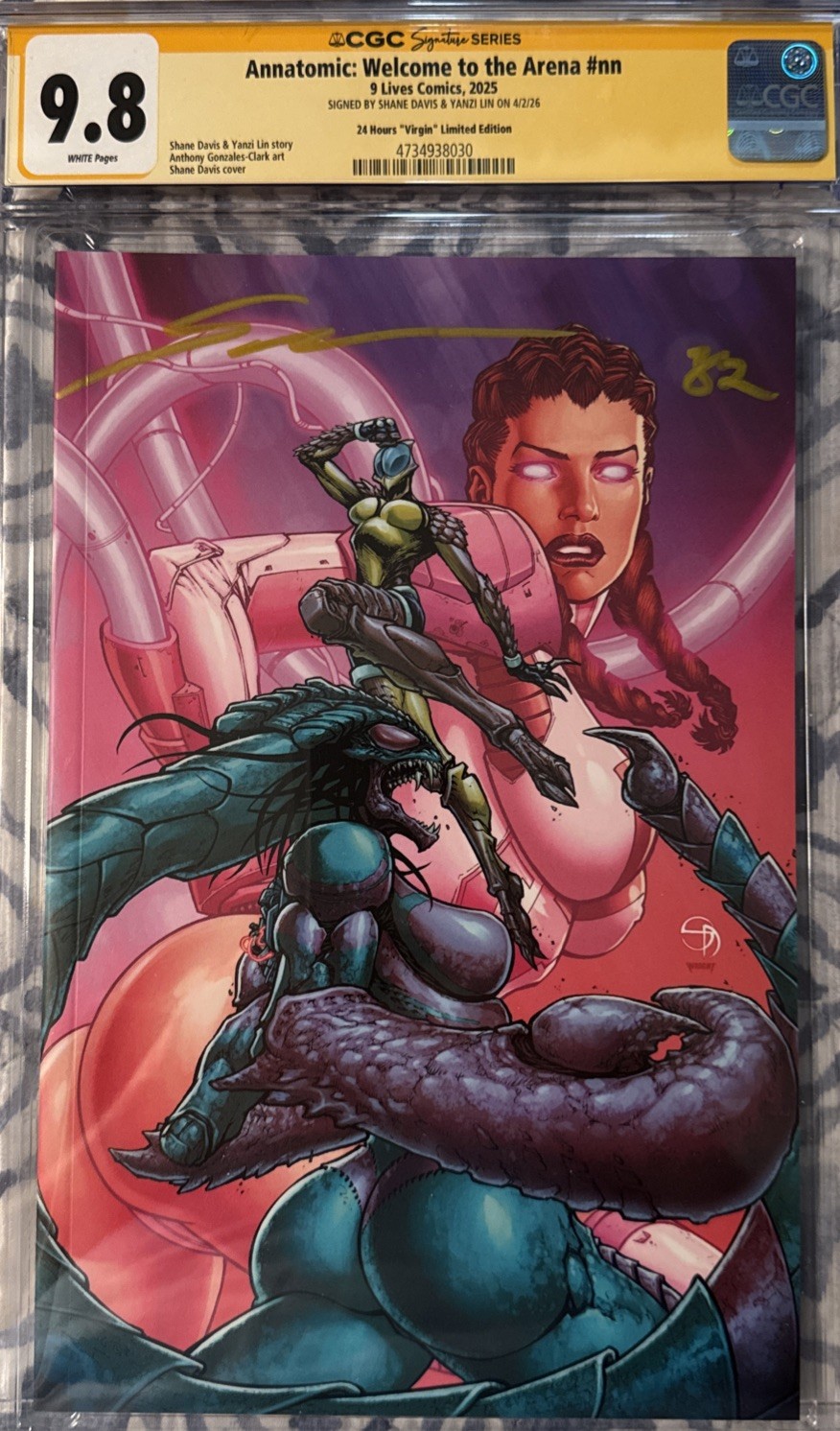 CGC Signature Series 9.8 Annatomic 24 Hours Virgin Variant \ CGC Signature Series 9.8 Annatomic 24 Hours Virgin Variant \