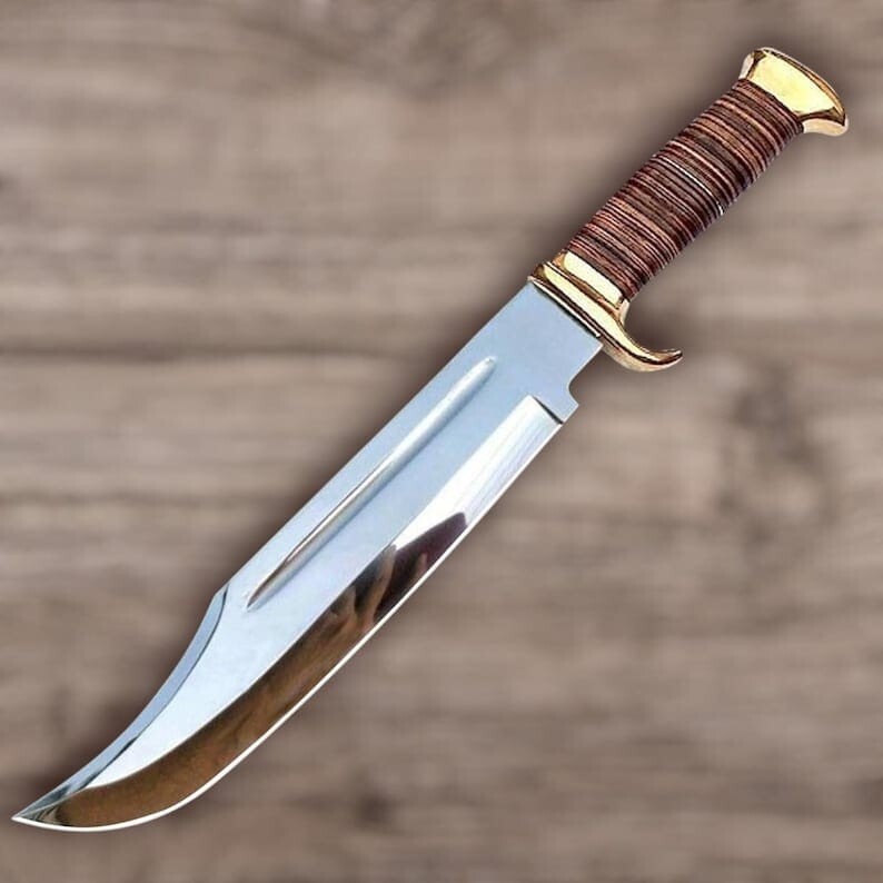 Handmade Crocodile Dundee knife.Antique,fixed blade , Hunting,Camping knife.