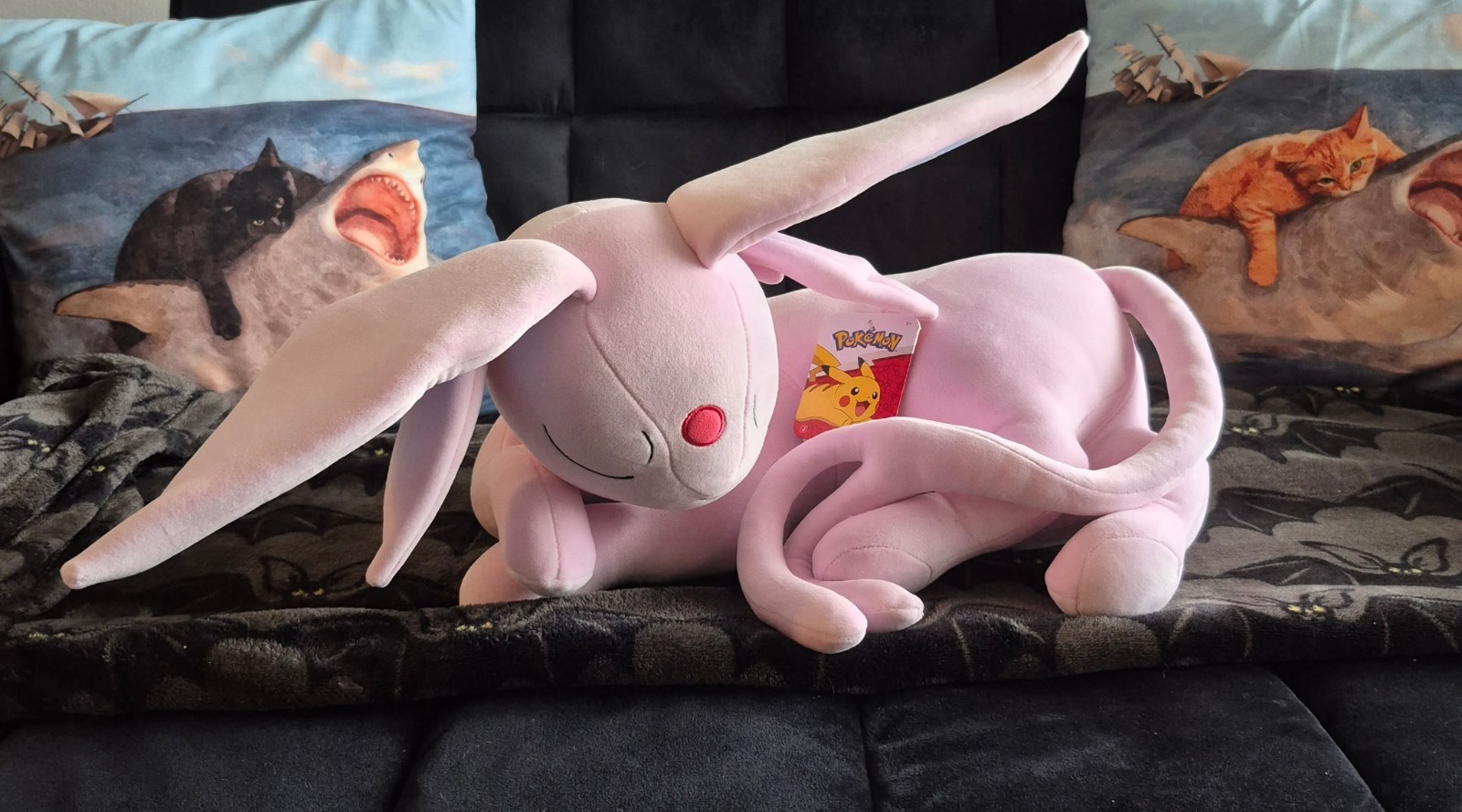 Pokémon Espeon Plush Stuffed Animal with Tag, Purple/Red/White Pokémon Espeon Plush Stuffed Animal with Tag, Purple/Red/White