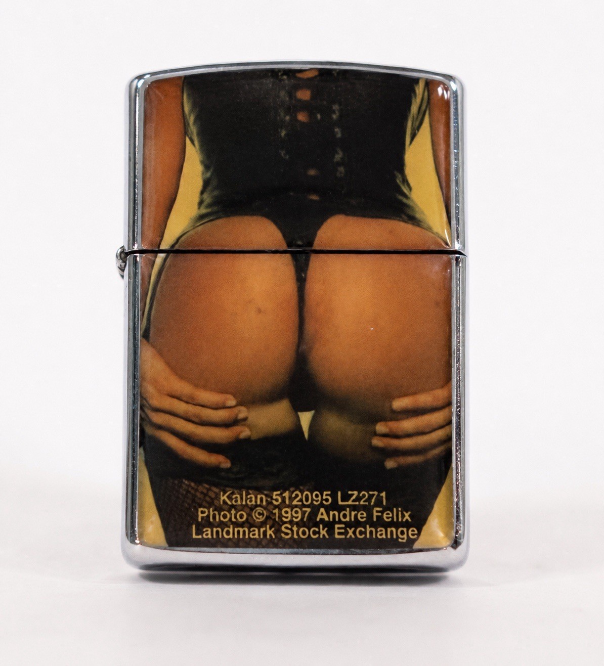 Vintage Kalan Andre Felix 1997 Windproof Lighter Sexy Pin-Up Photo Works