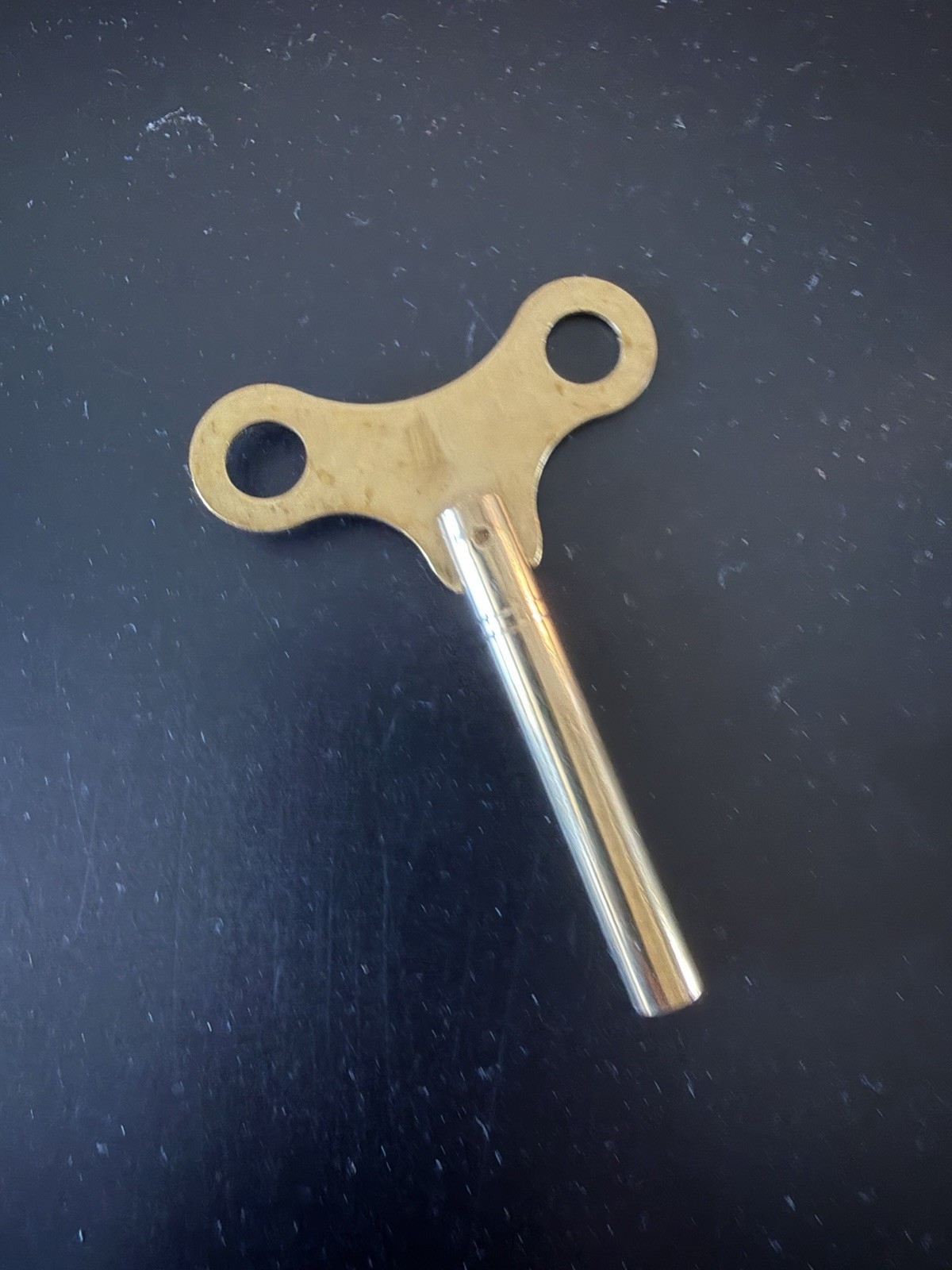 New Long Brass Key For Schatz 49 400 Day & 54 1000 Day / Anniversary Clock